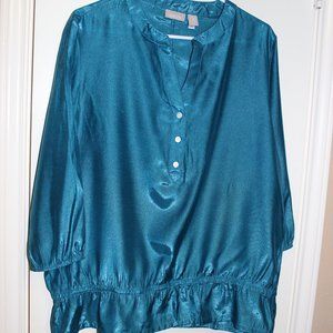CHICO'S TEAL TOP SZ 2